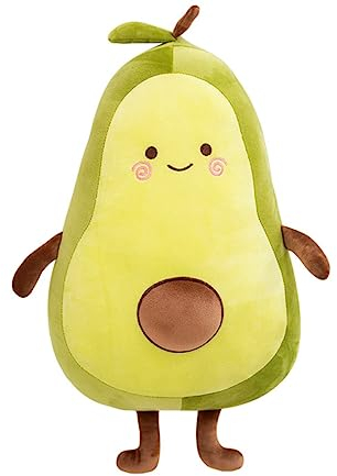 LAARNT 30cm Avocado Plüsch-Spielzeug,Avocado Kuscheltier Plüschtier,Kissen Für Erwachsene,süßes weiches Obst gefülltes Kissen,3D-Obst,Baumwollkissen für Auto,Sofa,Dekoration
