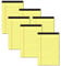 Aidunmis Notizblock Klein A7 Liniert Mini Schreibblock Kleine Notizblöcke 30 Blatt pro Block, Mini Notizblock A7 Block Liniert (5x8 Inch, 6 Stück-Gelb)