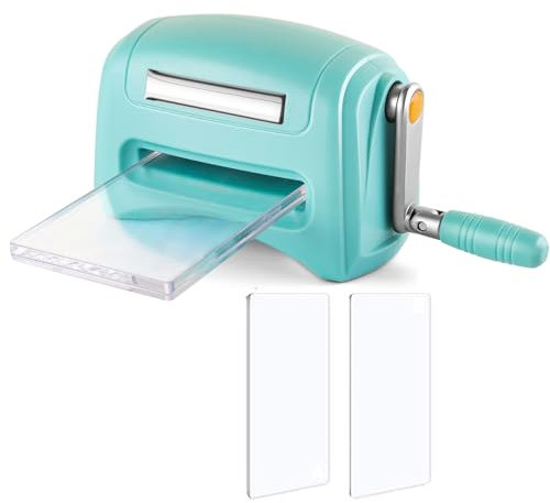 Mini máquina de troquelado y estampado manual con 2 pares de almohadillas de corte pequeñas para troquelado, tarjetas de papel, troquelado, manualidades, troqueles, álbum de fotos, suministros