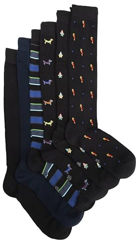 Ciocca Calze Uomo Lunghe Fantasia Caldo Cotone Morbide e Confortevoli - Confezione 3/6 Paia Autunno Inverno [BOXCW6_MIX2_11_1]