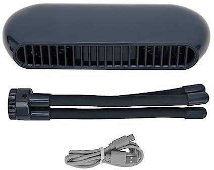 Cyrank Kinderwagen-Ventilator, Kinderwagen-Ventilator Zum Aufstecken Für Babys, 4-Gang-USB-batteriebetriebener Kühlventilator Mit Flexiblem Stativ Zum Aufstecken Für Reisen(Blau)