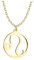 Sofia Milani - Damen Halskette 925 Silber - vergoldet/golden - Löwe Sternzeichen Anhänger - N0729