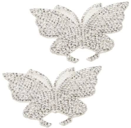 PACKOVE 2St auto aufkleber 3D-Aufkleber Aufkleber für Autos 3D-Auto Autoaufkleber kinderzimmerdeko dekorativer Aufkleber Schmetterlinge Strass-Aufkleber Voller Diamant