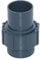HAF® PVC Flexfit Übergangsverschraubung mit 50mm Klemmkupplung x 50mm Klebemuffe | Klemm x Klebe | Klemmverbinder aus PVC-U für Verbindung von Flexschlauch mit Rohr - Qualität: Made in Europe