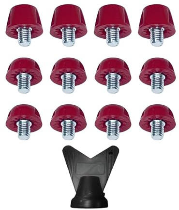 Folpus 12x Ersatz Spikes Rugby Stollen Fußball Boot Stollen Track Schuhe Zubehör für Training Laufschuhe Sportliche Turnschuhe