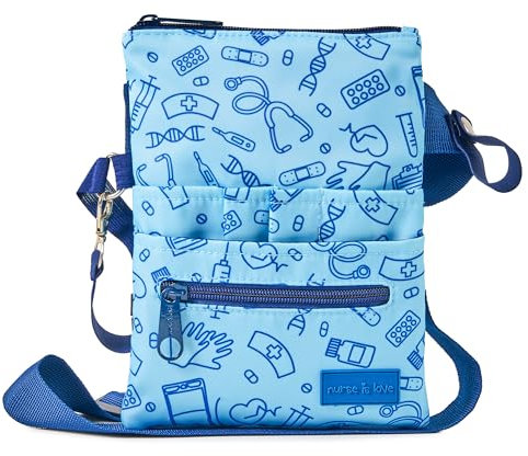 Nurse Is Love Bauchtasche Herren - Gürteltasche Arbeit für Krankenschwester | Taschen Organizer Multi-Fach Ideal für Verbandschere, Pupillenleuchte & Pflege zubehör | Krankenschwester Zubehör