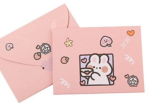 ohodhmnu Postkarte, Cartoon-Dankeskarte, Umschlag, Grußkarte, schönes Briefpapier, Einladungskarte