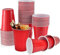 Best House | 100 x 16 Oz Red Plastic Cups | 470 ml | Party, Drinking for Party, Events, Everyday, Christmas, Games, Wedding and Picnics, Reusable