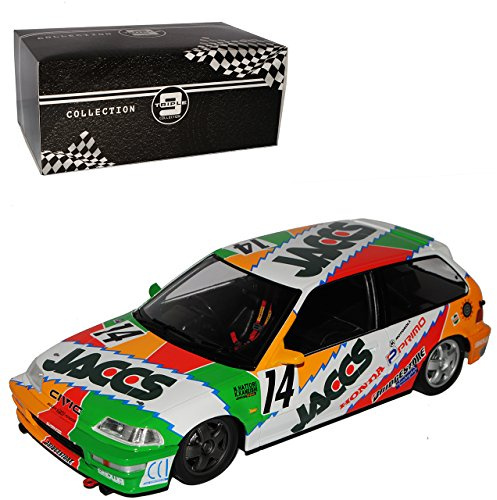 Hond. Civic EF-9 SI Rennversion Macau GP No 14 3 Türer 4. Generation 1987-1991 Triple 9 1/18 PremiumX Modell Auto