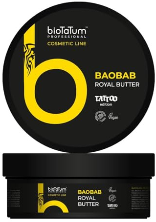 Royal Butter Baobab 250ml – Pflege für Haut & Tattoo – Vegane Vaseline-Alternative mit Shea, Baobab & Vitamin E – Tattoo Vaseline zum Tätowieren & Aftercare
