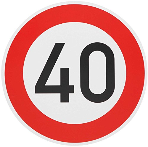 Original Verkehrszeichen 40 KM/H Schild Nr. 274-40 DN 600 mm StVO Geburtstagsgeschenk RAL Straßenschild Schilder Verkehrsschilder Straßenschilder