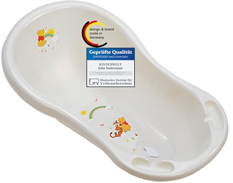 Baignoire bébé 84 cm Disney Winnie l'Ourson Blanc Nacré Bébé Baignoire