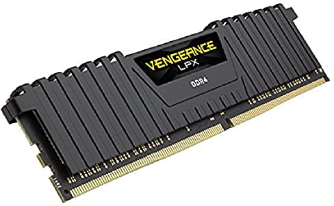 Corsair CMK32GX4M2Z2400C16 Vengeance LPX 32 GB (2 x 16 GB) DDR4 2400 MHz C16 XMP 2.0 High Performance Desktop Memory Kit for AMD Ryzen and Intel 200, Black