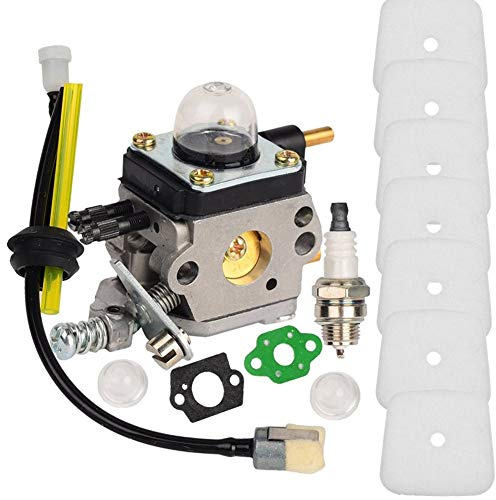 Carburateur avec kit de repower de filtre à air compatible avec motoculteur Mantis 2 temps 7222 7222E 7222M 7225 7230 7234 7240 7920 7924 remplacement C1U-K54A 12520011822 12520011822 3122