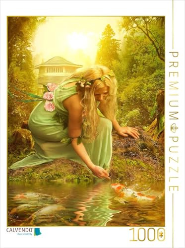 CALVENDO Puzzle Nymphe am Bach | 1000 Teile Lege-Größe 48 x 64 cm Foto-Puzzle für glückliche Stunden