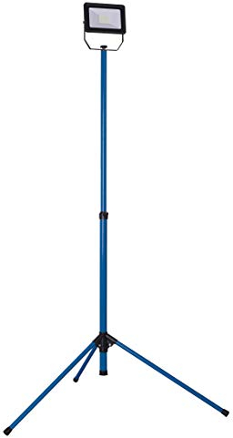 as - Schwabe OPTILINE LED Baustrahler mit Stativ 30 W 2700 Lumen - höhenverstellbar bis 1,6 m - Mobiler Scheinwerfer mit Stativ - 3 m Kabel - Arbeitsleuchte extrem robust - wasserfest IP65, 46350