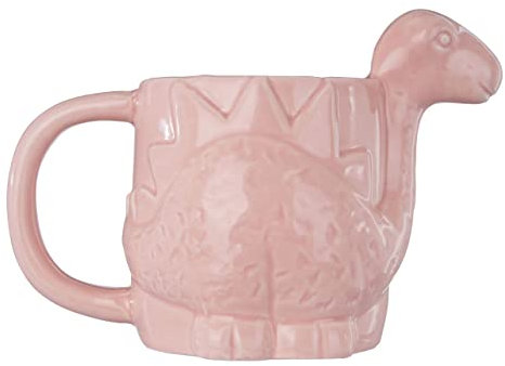 Gigil Dinosaur Mug Pastel Pink Dolomite and Finished