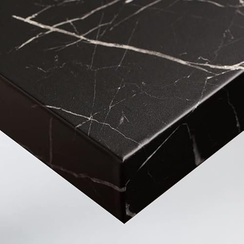 DIMEXACT - Rouleau adhésif Effet marbre Noir cendré - 122 cm x 2.5 m - en Rouleau