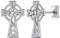 ChicSilver Sterling Silver Irish Celtic Knot Cross Stud Earrings for Women Hypoallergenic Earring Talisman Jewelry