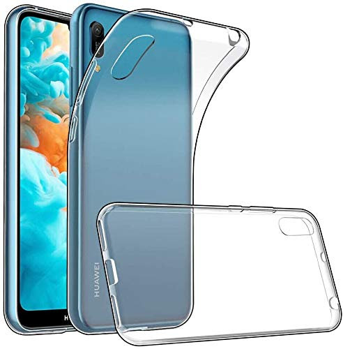 Captor Cover Trasparente per Huawei Y6 2019 / Honor 8A PRO, Custodia TPU in Silicone Flessibile Morbida e Sottile, Protezione Full Body con Bordo Rialzato per Schermo e Fotocamera