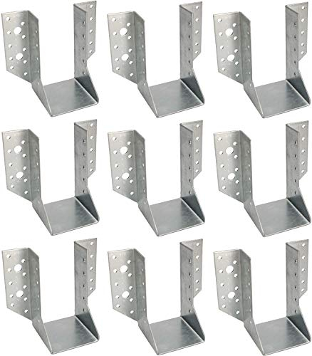 KOTARBAU® Lot de 10 connecteurs de poutres en bois pour construction extérieure - Type A - 70 mm