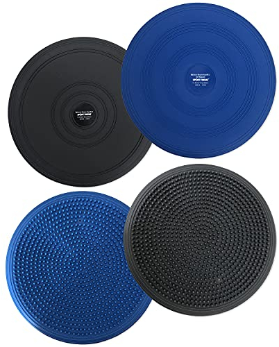Sport-Thieme Balance-Kissen Gymfit 33 | Ohne Noppen | Für Fitness, Gymnastik, Therapie | Blau o. Anthrazit | ø 33 cm | Bis 150 kg belastbar | Markenqualität
