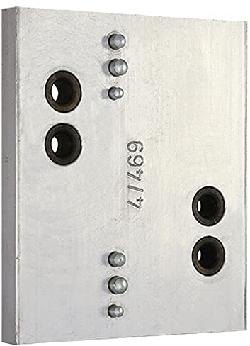 Bohrlehre, 2-teilig Made in Germany - V042100263105 rial/Oberflächen: Al blank, Produktgruppe: 2D Aluminium-Türbänder, : 3- für einwärts und auswärts öffnende Türen