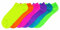 Fair Shop Calzini Corti Fluo da Donna Pack 12 Paia Taglia Unica Fantasmini Colorati, multicolore, 36-40