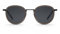 TAKE A SHOT - Runde Sonnenbrille für Damen Schwarz mit Edelstahl Rahmen Schwarz, Acetat Windsor Ring und Edelstahl Bügeln, UV400 Schutz, Ada: Umbra Crystal