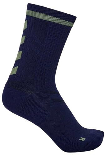 hummel Unisex Elite Indoor Sock Low Pa Sock ,Marine/Duck Green,46/48