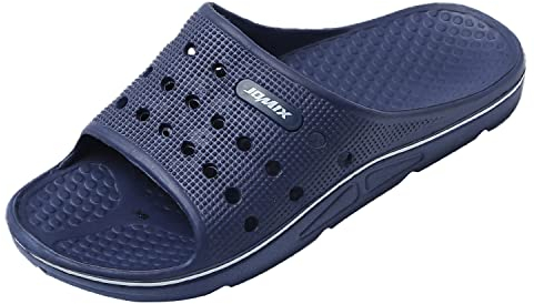 JOMIX Ciabatte Uomo Mare in Gomma Eva Pantofole Estive da Piscina Casa Spiaggia Bagno Ciabatte Estate Comode da Ragazzo SU8082 (Blu Navy, 41)