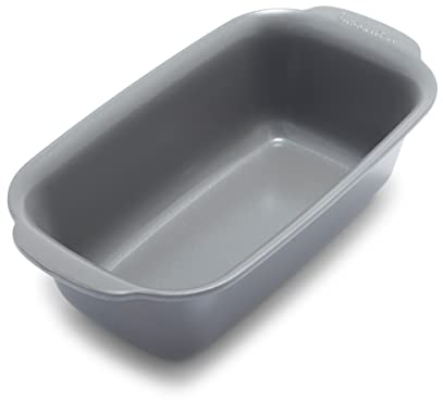 GreenPan Premiere Ovenware Healthy Ceramic Nonstick 1 lb. Loaf Baking Pan, PFOA & PFAS-Free, Warp-Free Bakeware, Durable Quick Heating Baking Tray, Oven and Broiler Safe to 600F, Dishwasher Safe, Gray