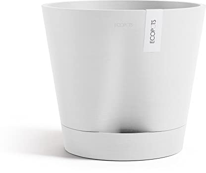 Ecopots Venedig 2 Pflanzengefäß selbstbewässernd, stilvoll mit Wasserspeicher, aus recycelten Materialien, UV-beständig, Outdoor & Indoor