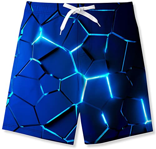 Fanient Badehose für Jungen lustige 3D Gedruckt Grafik Schnelltrocknend Beachwear Sport Laufen Badebekleidung Boardshorts