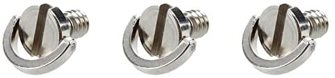 KVSERT 3 x 1/4 Inch Screw Adapter for Camera Camera Suppport Tripod Tray