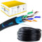 EXTRALINK Cavo di Rete CAT5E FTP (F/UTP) Ethernet Schermato 305M 24AWG, Coppia Intrecciata per Esterno, Rj45 Rame, Rivestimento PE, Fast/Gigabit Ethernet
