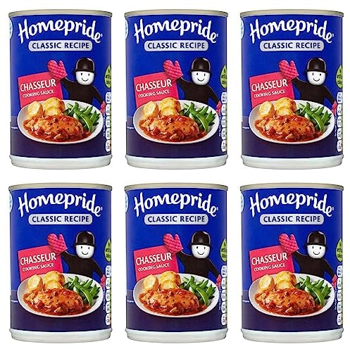Homepride Chasseur Cooking Sauce, 400 g, Pack of 6