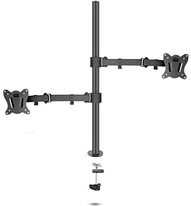 400mm DL-T902-240 Supporto da tavolo Full Motion Supporto for monitor in acciaio da 360 gradi 10quot; -27quot; Base a morsetto Supporto braccio for monitor Carico 12 kg ( Color : Separate arm grommet