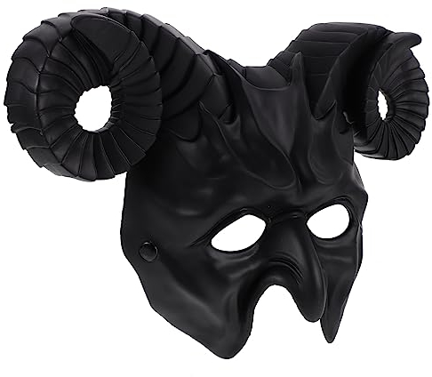 ibasenice Halloween-party Prop Maskerade Masken Männer Horn Ram Hörner Masken Hörner Dekorative