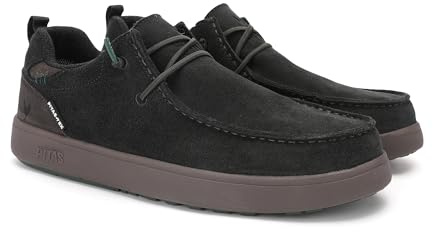 WALK IN PITAS | ARAL | Scarpa da Vela da Uomo | Mocassini Invernali | Scarpe Eleganti | Nautiche Invernali | Sneakers Casual | Calzatura Senza Lacci | Calzature Walkinpitas | Topo | 42