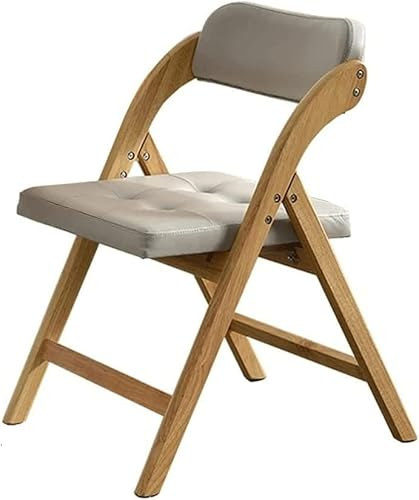 ELzEy Gepolsterter Klappstuhl Vintage aus Holz mit bequemer Rückenlehne Event-Stuhl for Home Office Wohnzimmer Arbeitszimmer Bürostuhl