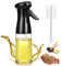Pulverizador Aceite Spray Aceite Cocina 200ml Aceitera Spray con Cepillo de limpieza, Rociador de Aceite para Ensaladas, Cocción, Horneado, Pasta y Barbaco (Negro)