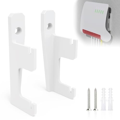 Supporto da parete per FritzBox 7590 AX 7530 7690 7510 5590 5530 6660 6890 6850 router JLNJLE di alta qualità in ABS Modem sospensione con gestione dei cavi per dissipare il calore e risparmiare