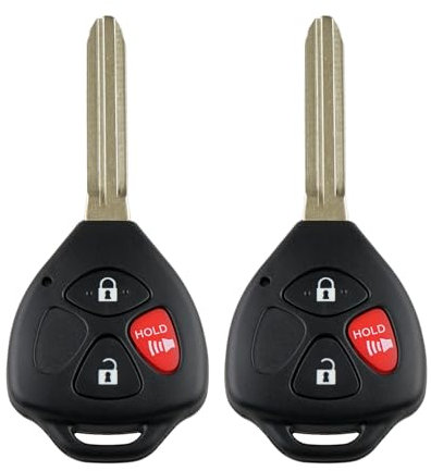 Kilessgo Fits for Toyota RAV4 Yaris Scion XB 2010 2011 2012 2013 Key Fob HYQ12BBY 314MHz 4D67 3 Buttons(Set of 2)