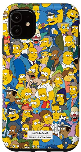 The Simpsons Springfield Characters Print Case for iPhone 11