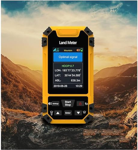 DULPER Équipement D'arpentage GPS, Compteur Terrestre GPS avec Écran Couleur LCD De 2,8 Pouces, Exportation De Données/Mesure Précise/Navigation en Temps Réel, pour Lac Minier De Montagne De Terres