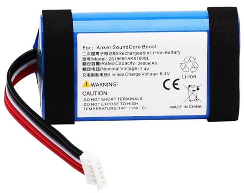 CHUNCAIL Batteria adatta per altoparlante Bluetooth portatile Anker Soundcore Boost 7,4 V 2600 mAh