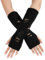 VASANA Fingerloser Handschuh, Armwärmer, Häkelhandschuh, Mädchen, zerrissener Punk, Gothic, Kleidung, Kostüm, Zubehör, Grunge-Handschuhe, Halloween, Kostüm, Party, kaltes Wetter, täglicher Gebrauch