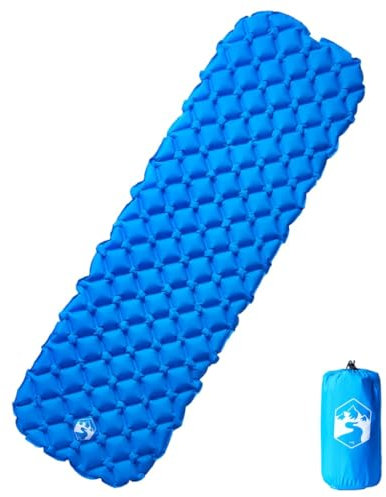 AIJUUKJP Sporting Goods Artikel Aufblasbare Campingmatratze 1 Person Blau 190 x 58 x 6 cm