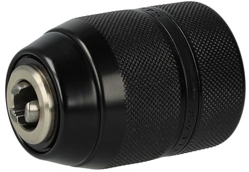 vhbw mandrino a cambio rapido compatibile con Milwaukee HDE 13 RQX avvitatori a batteria, trapani nero